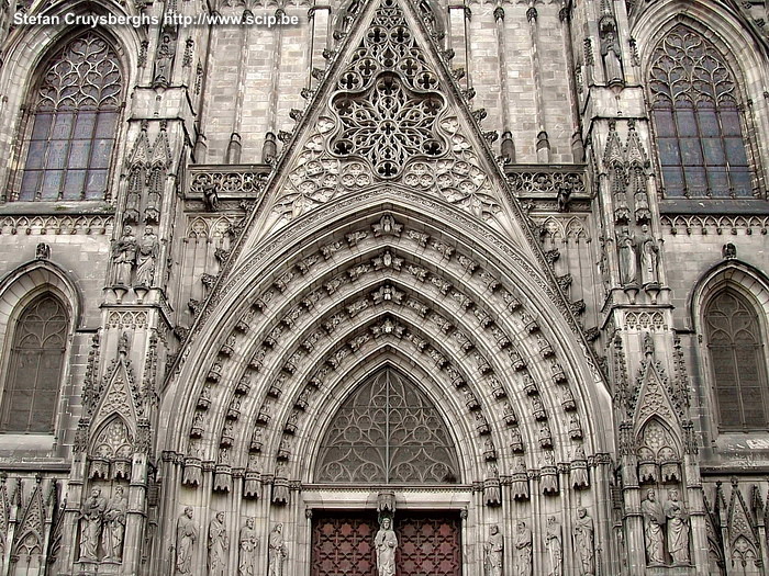 Barcelona - Kathedraal De gotische kathedraal uit de 14e eeuw. Stefan Cruysberghs